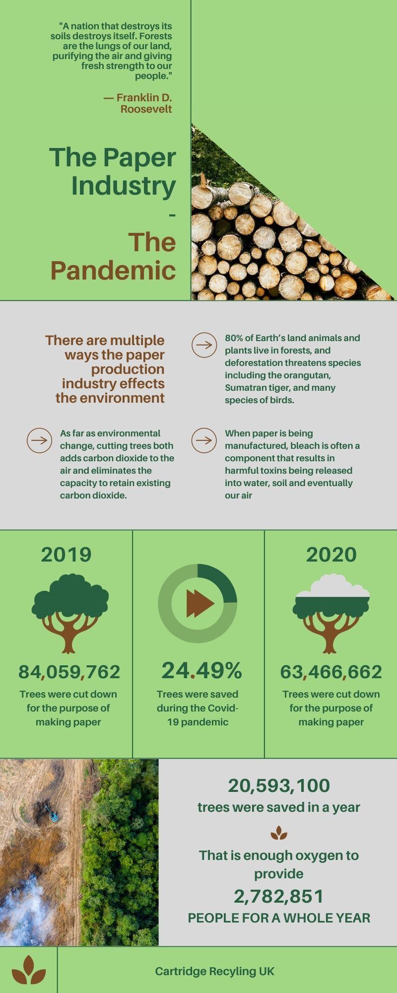 The Paper Industry – The Pandemic has been the Environments Best Friend