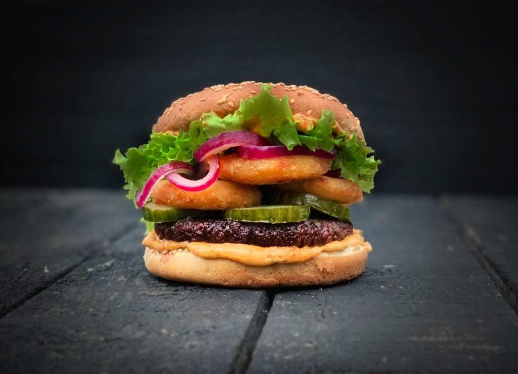 Sweet potato and white bean burger