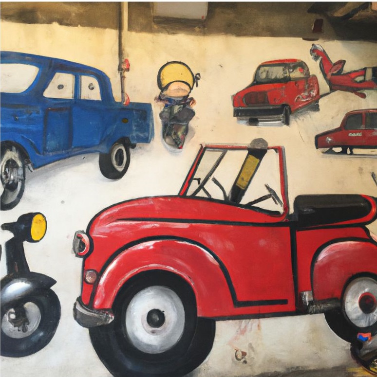 vehicles wall murals