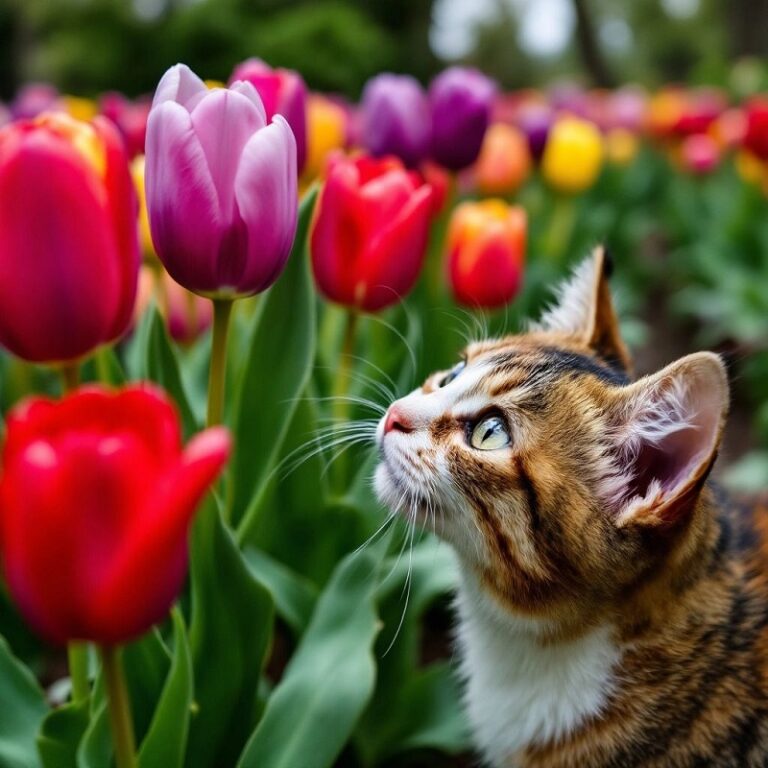 are tulips toxic to cats