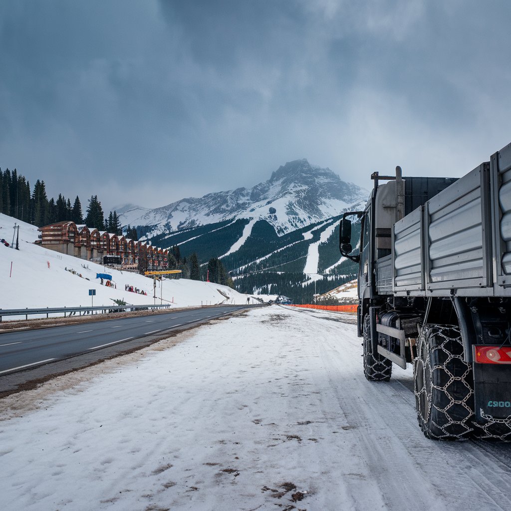 Truckee winter road condition